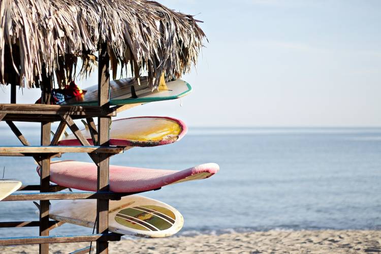 Surfboards on the beach