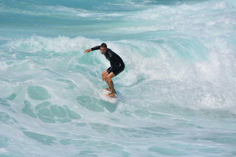 Surfer in the water